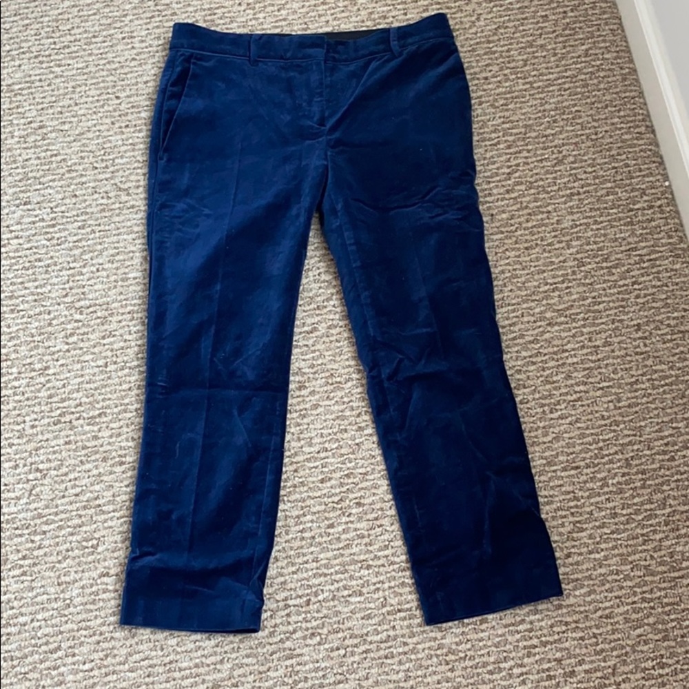 Ann Taylor Blue Velvet Pants